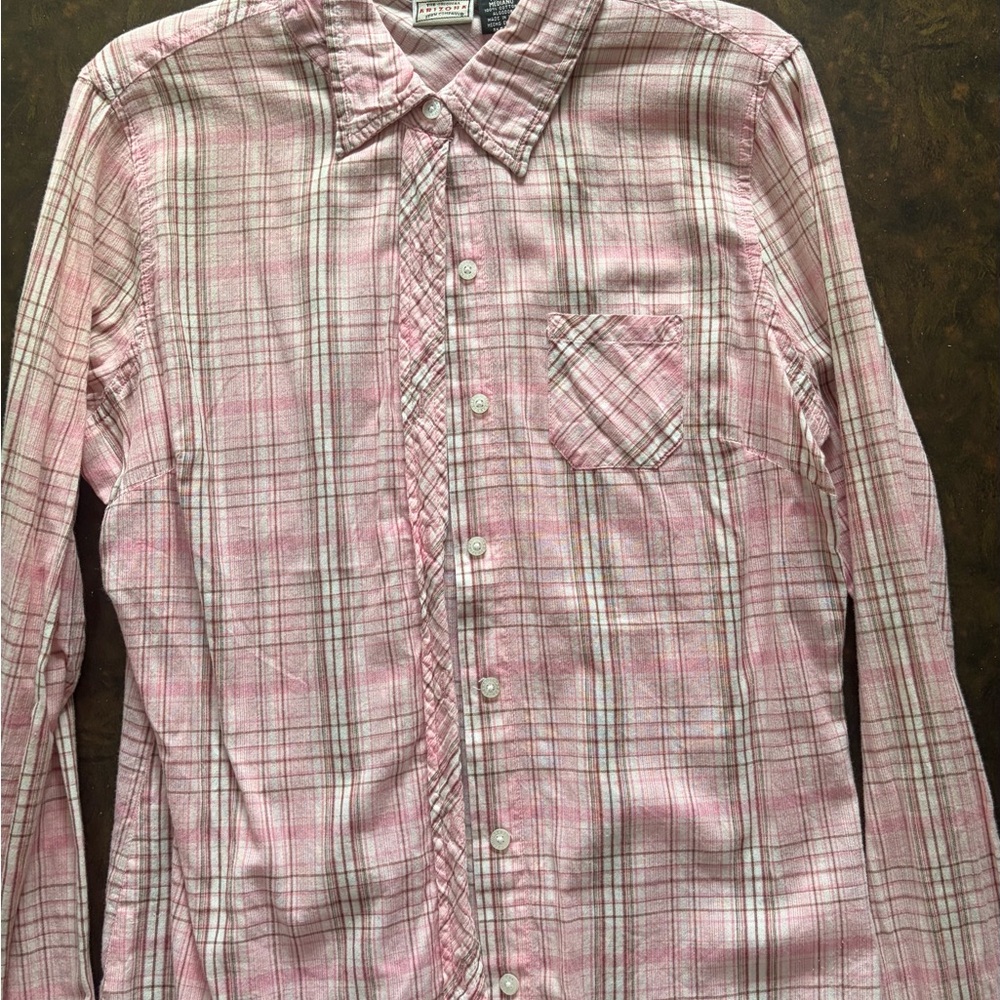 Arizona Jean Company Pink Plaid Casual Shirt